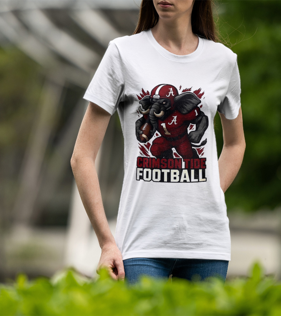 Crimson Tide Football Elephant Alabama A 1 T-Shirt