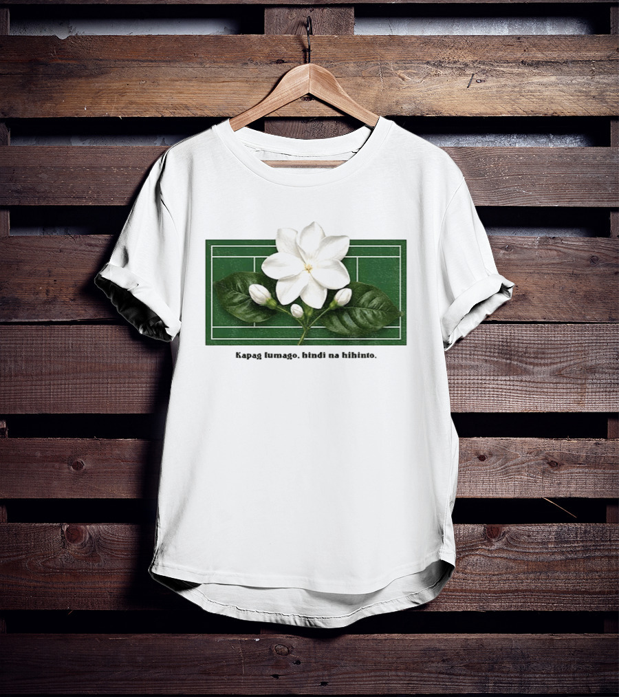 Alex Eala Sampaguita Kapag Lumago Tennis Court Motif T-Shirt