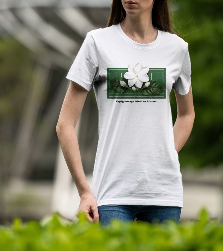Alex Eala Sampaguita Kapag Lumago Tennis Court Motif T-Shirt