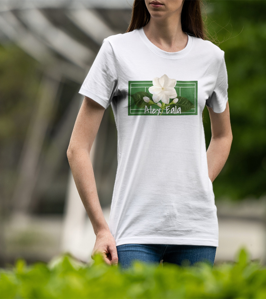 Alex Eala Sampaguita Tennis Court Blossom T-Shirt