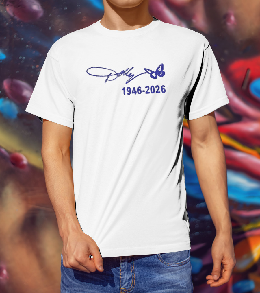 Dolly Parton Signature Butterfly 1946 2026 T-Shirt
