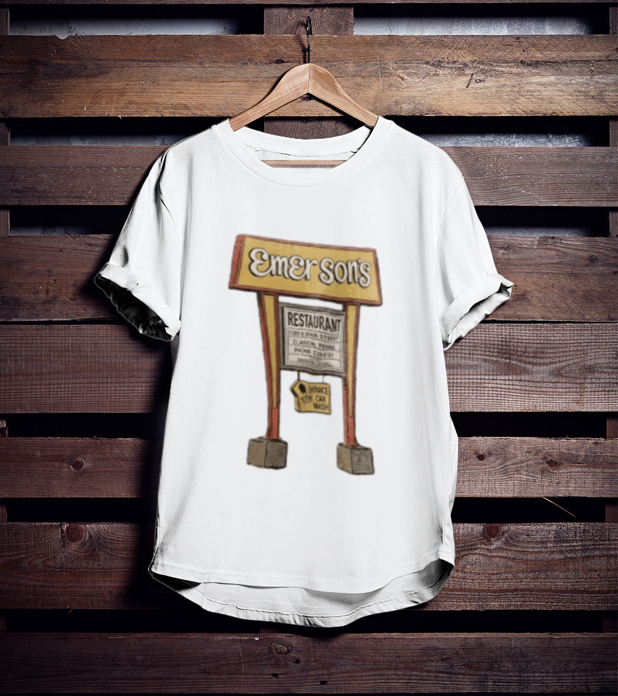 Emerson's Restaurant Sign Main Street Clarion Phone T-Shirt