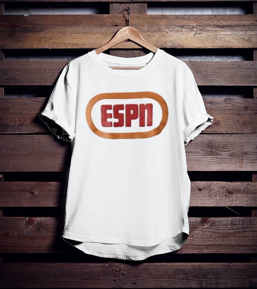 ESPN Oval Border Classic Style Retro Sports T-Shirt