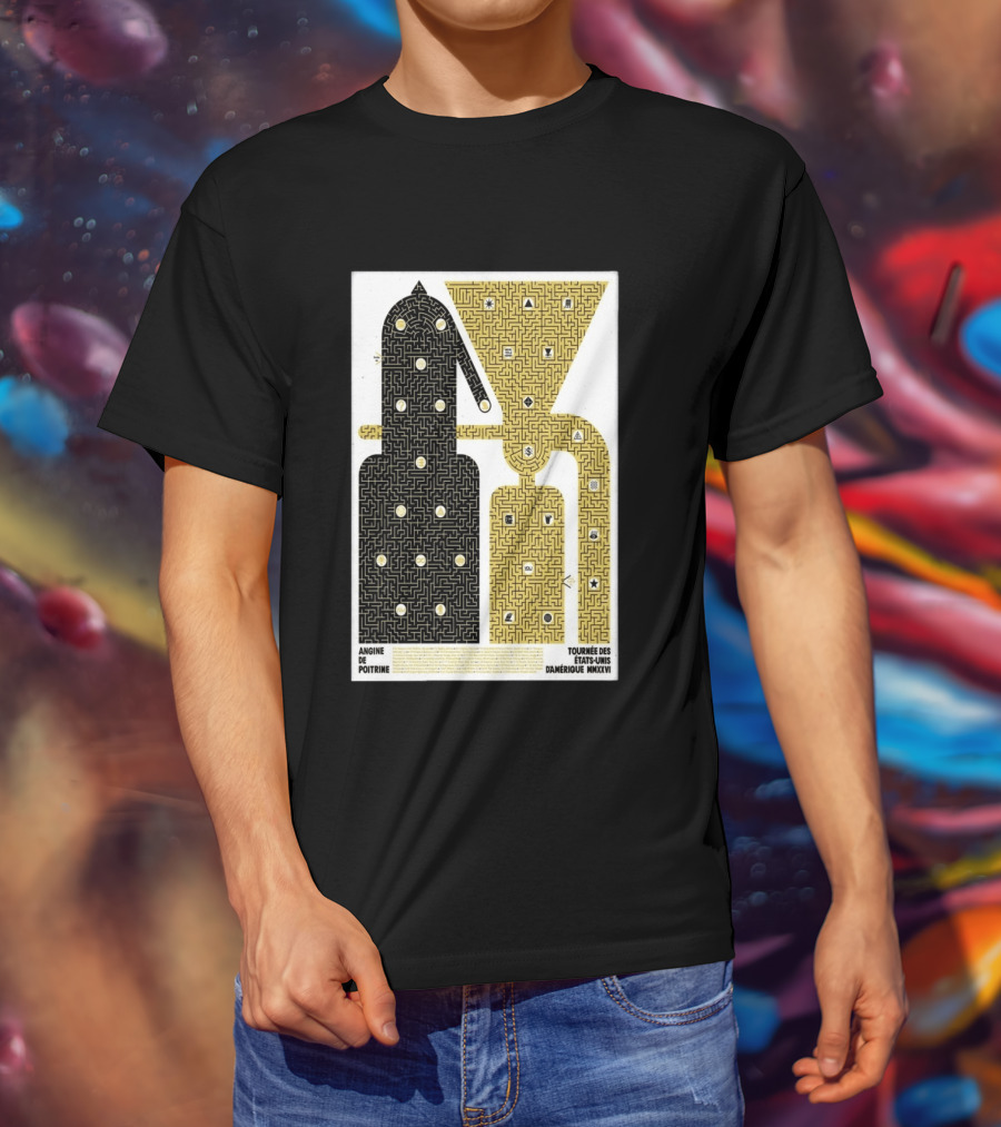 Angine De Poitrine Tournée Des États Unis D'Amérique MMXXVI Tour Music Limited T-Shirt