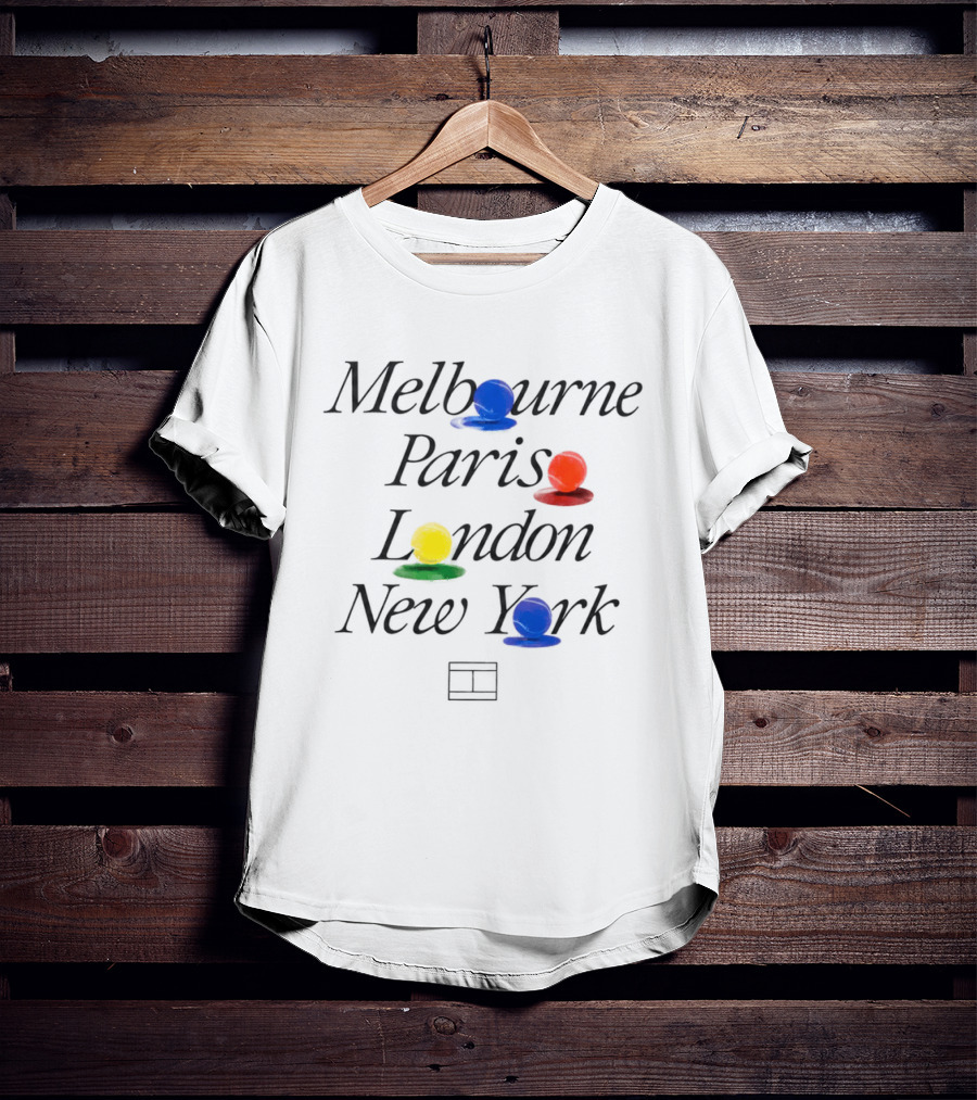 Melbourne Paris London New York Ludo Pieces T-Shirt