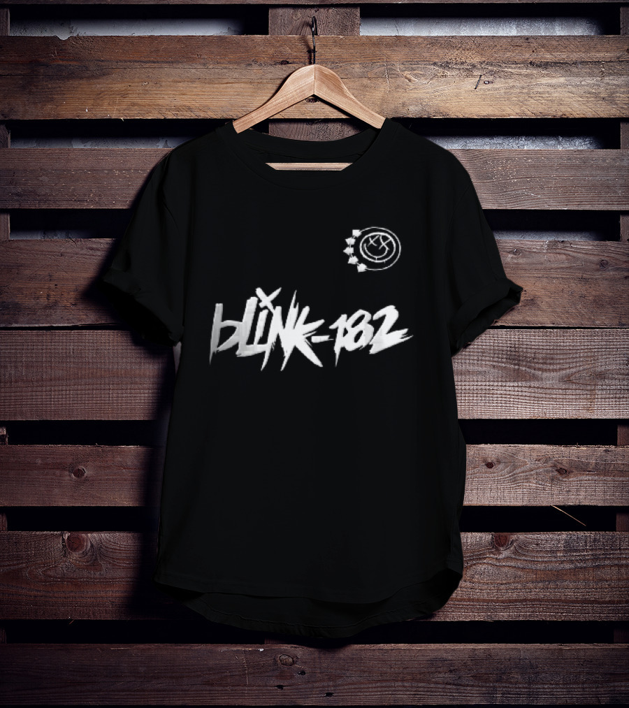 Blink 182 Graffiti Style Smiley Face T-Shirt