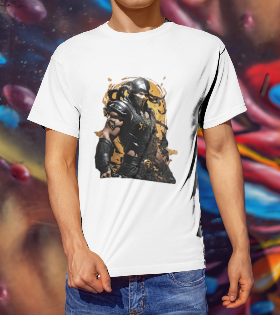 Mortal Kombat Scorpion Warrior Fighter T-Shirt