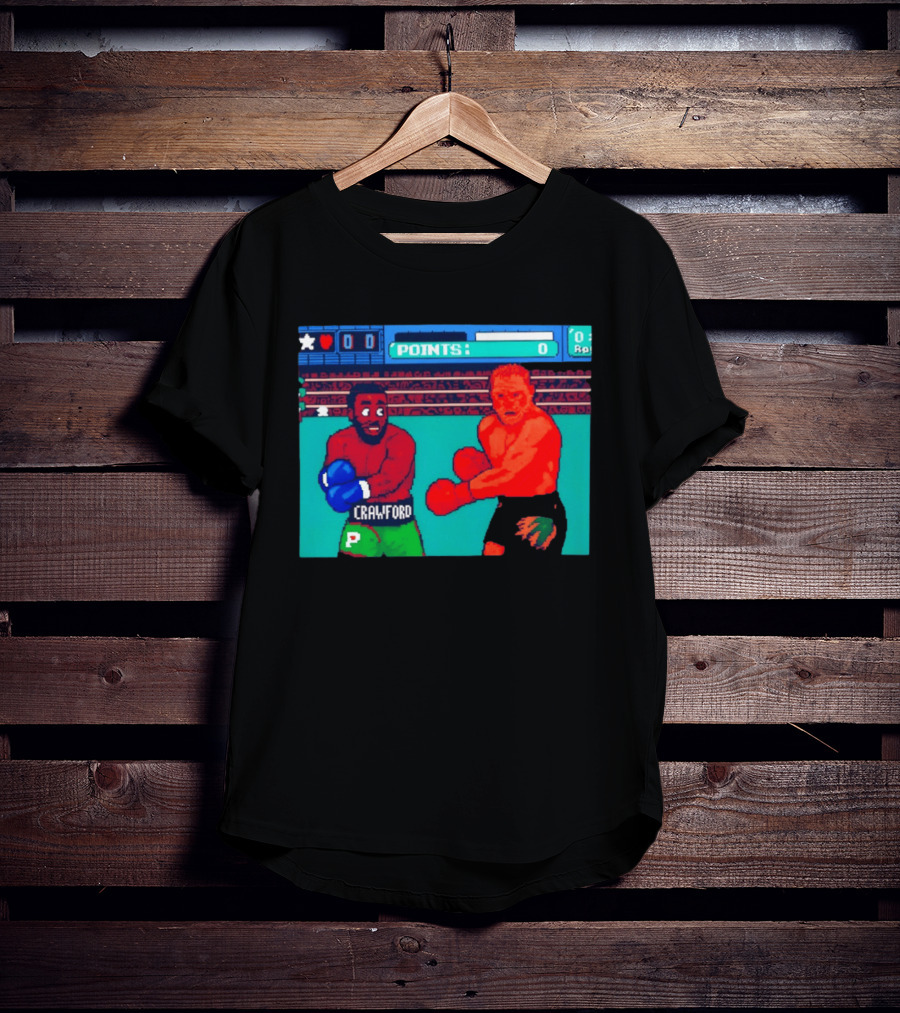 Crawford Vs Canelo Retro Boxing Arcade Game Showdown T-Shirt
