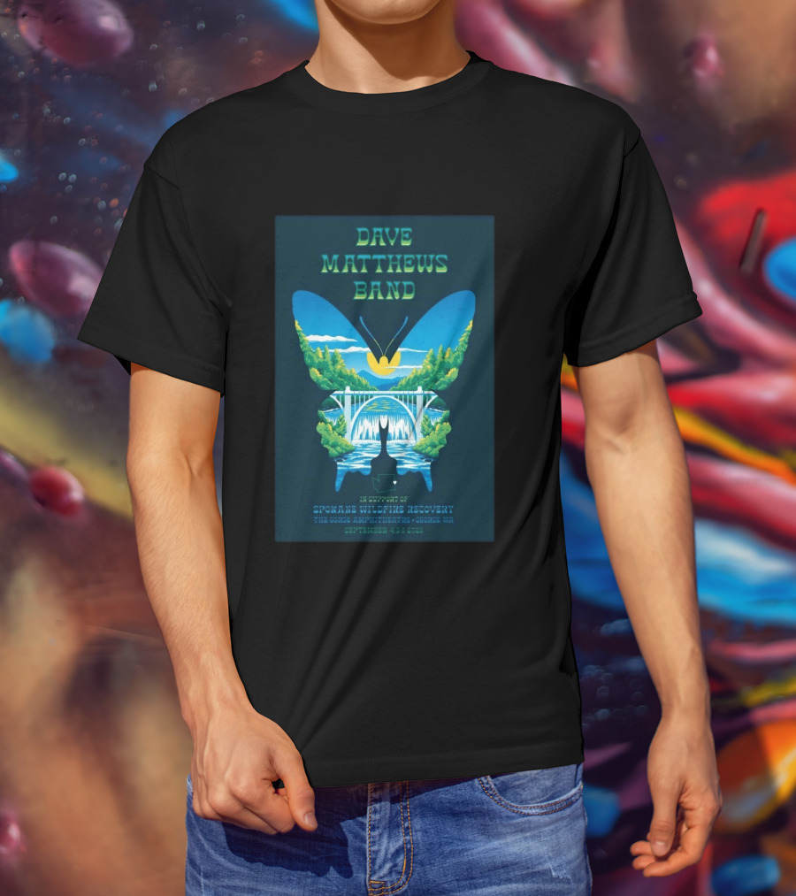 Dave Matthews Band Gorge Amphitheatre George WA September 4 6 2026 Spokane Wildfire Recovery T-Shirt