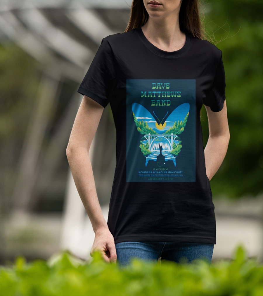 Dave Matthews Band Gorge Amphitheatre George WA September 4 6 2026 Spokane Wildfire Recovery T-Shirt