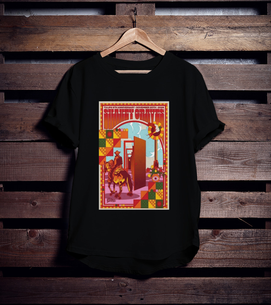 Tulips 6th Anniversary Shakey Graves November 20 2026 Fort Worth Texas Show T-Shirt
