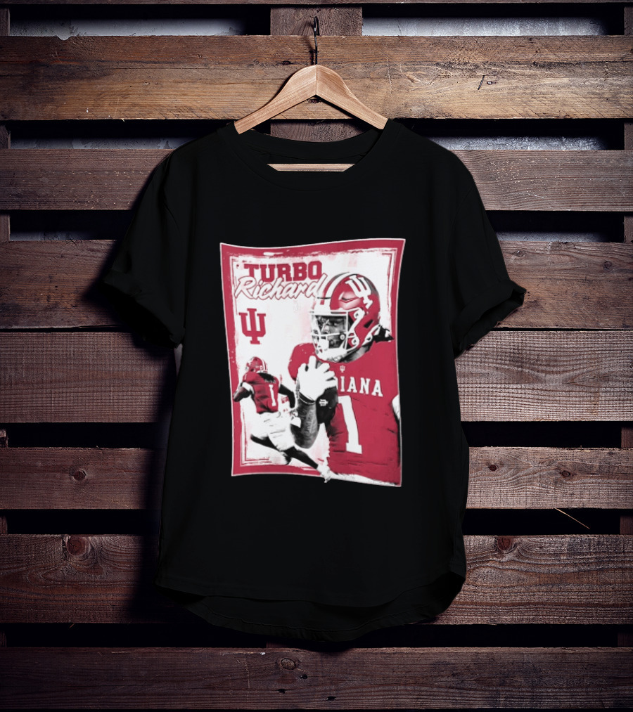 Indiana Hoosiers Turbo Richard #1 Football Powerhouse T-Shirt