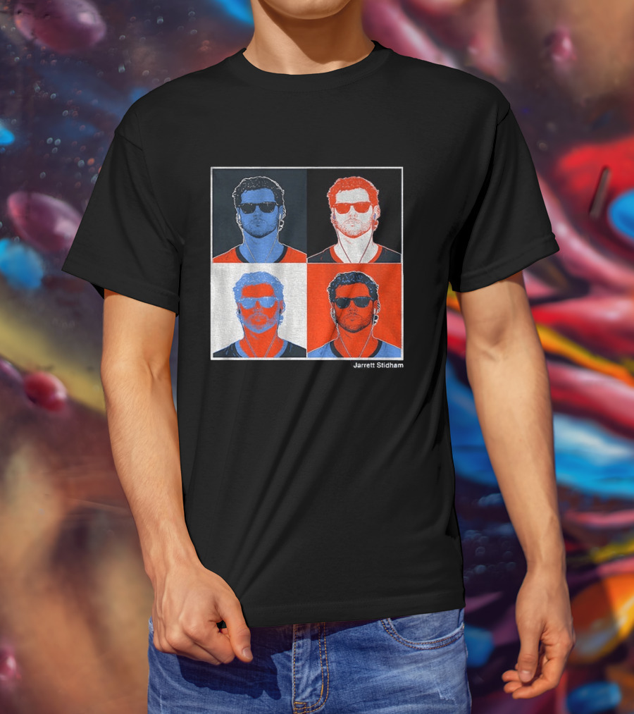 Jarrett Stidham Pop Art Denver Broncos Football Player T-Shirt