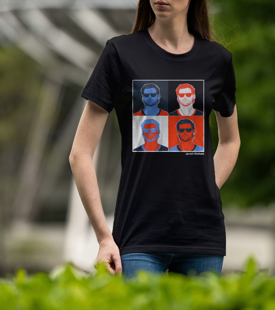 Jarrett Stidham Pop Art Denver Broncos Football Player T-Shirt