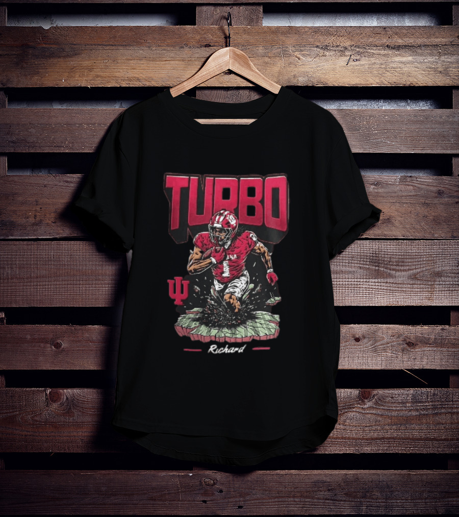 Turbo Richard Indiana Football Running Back Explosion T-Shirt