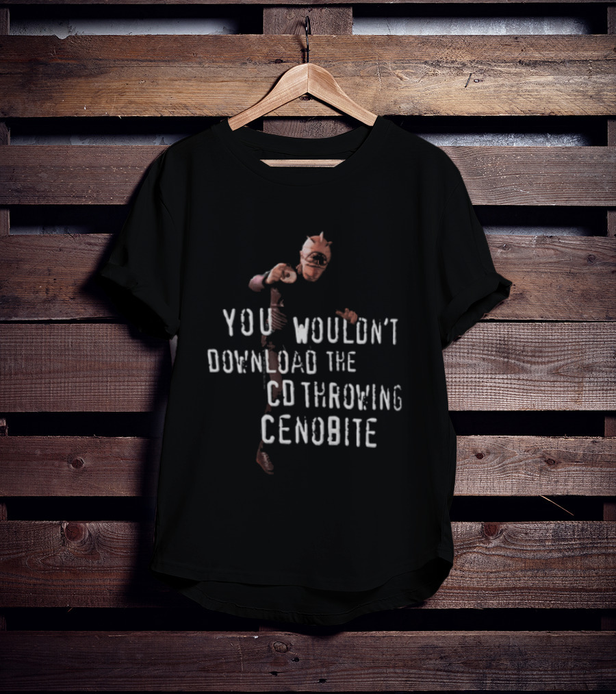 You Wouldn't Download The CD Throwing Cenobite Vintage Horror Meme T-Shirt