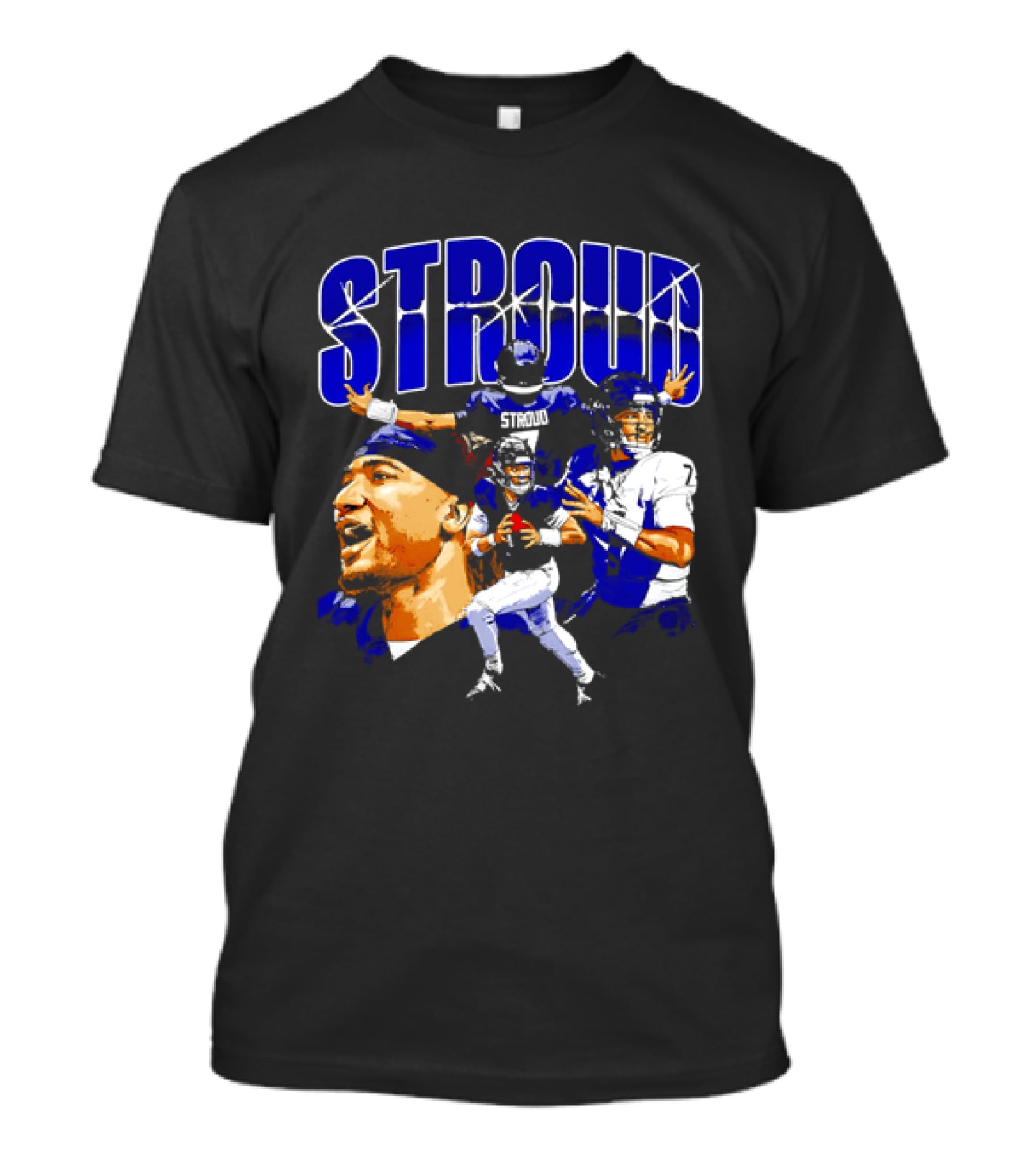 C.J. Stroud Houston Collage Football Quarterback Action And Energy T-Shirt