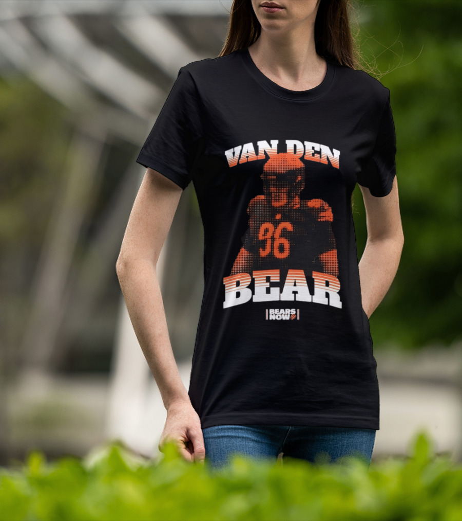 Van Den Bear Chicago Bears 36 T-Shirt
