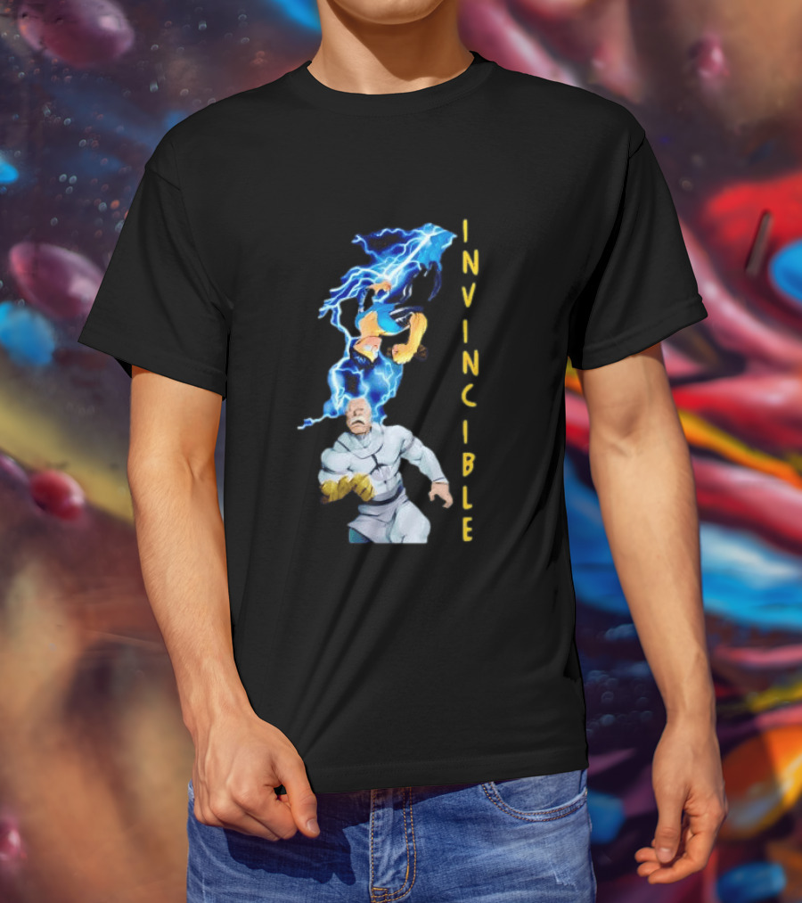 Invincible Vs Conquest Lightning Battle T-Shirt