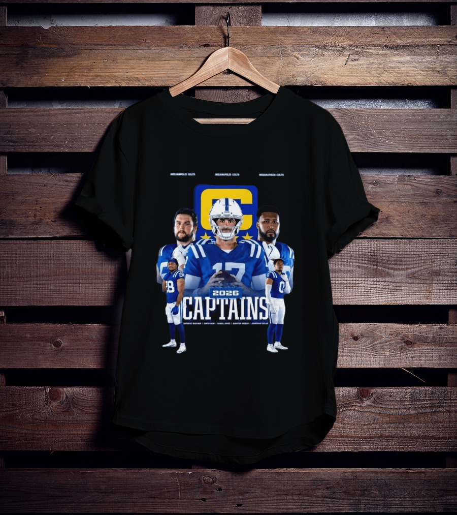 Colts Football 2026 Captains Sports Team T-Shirt