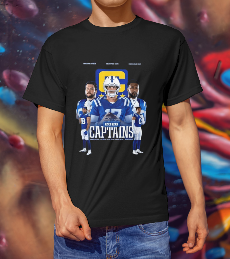 Colts Football 2026 Captains Sports Team T-Shirt