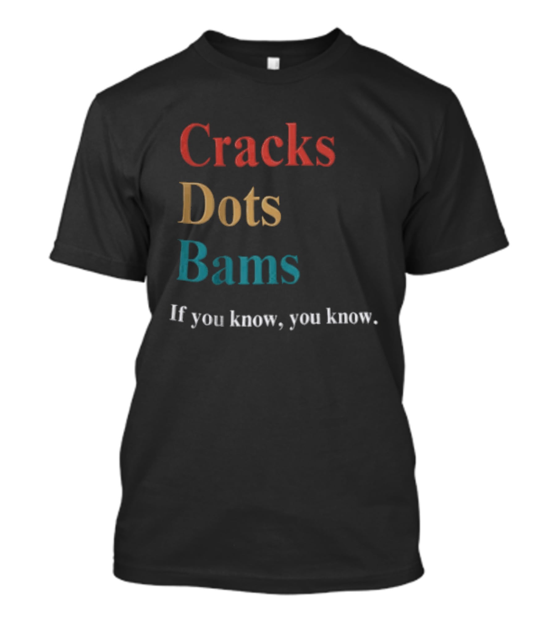 Cracks Dots Bams If You Know You Know Mahjong Tile Set Clever Reference T-Shirt