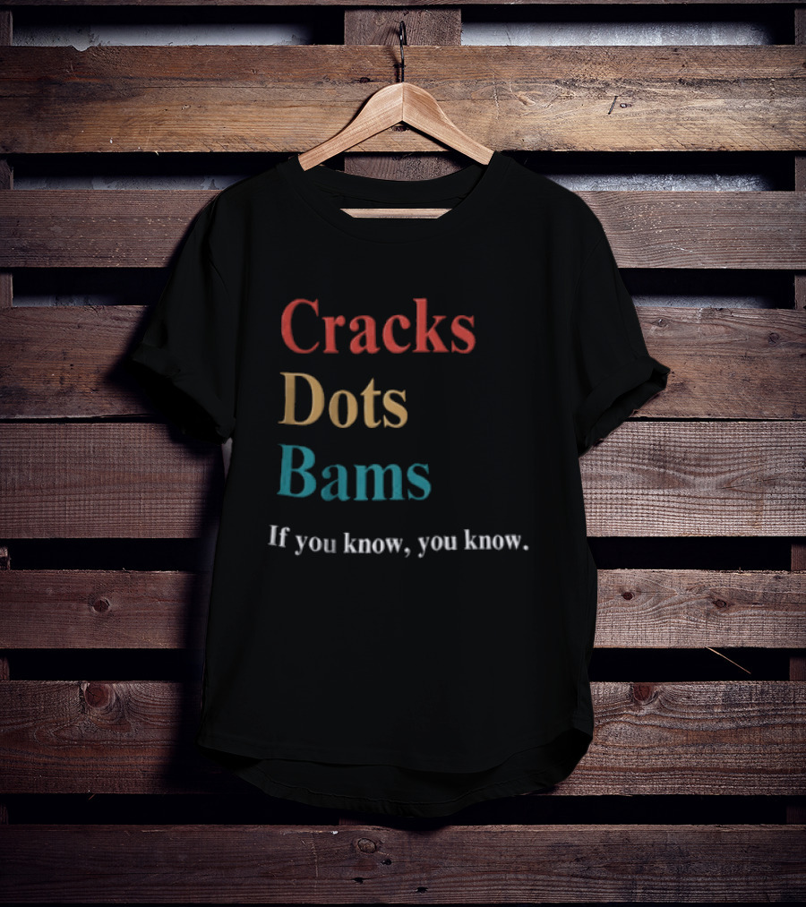 Cracks Dots Bams If You Know You Know Mahjong Tile Set Clever Reference T-Shirt