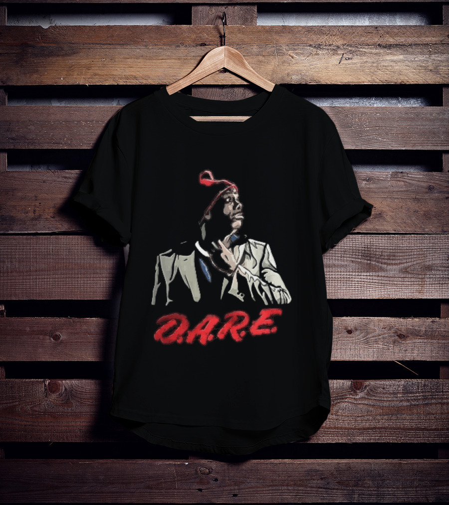 Tyrone Biggums D.A.R.E. Red Beanie Caricature T-Shirt