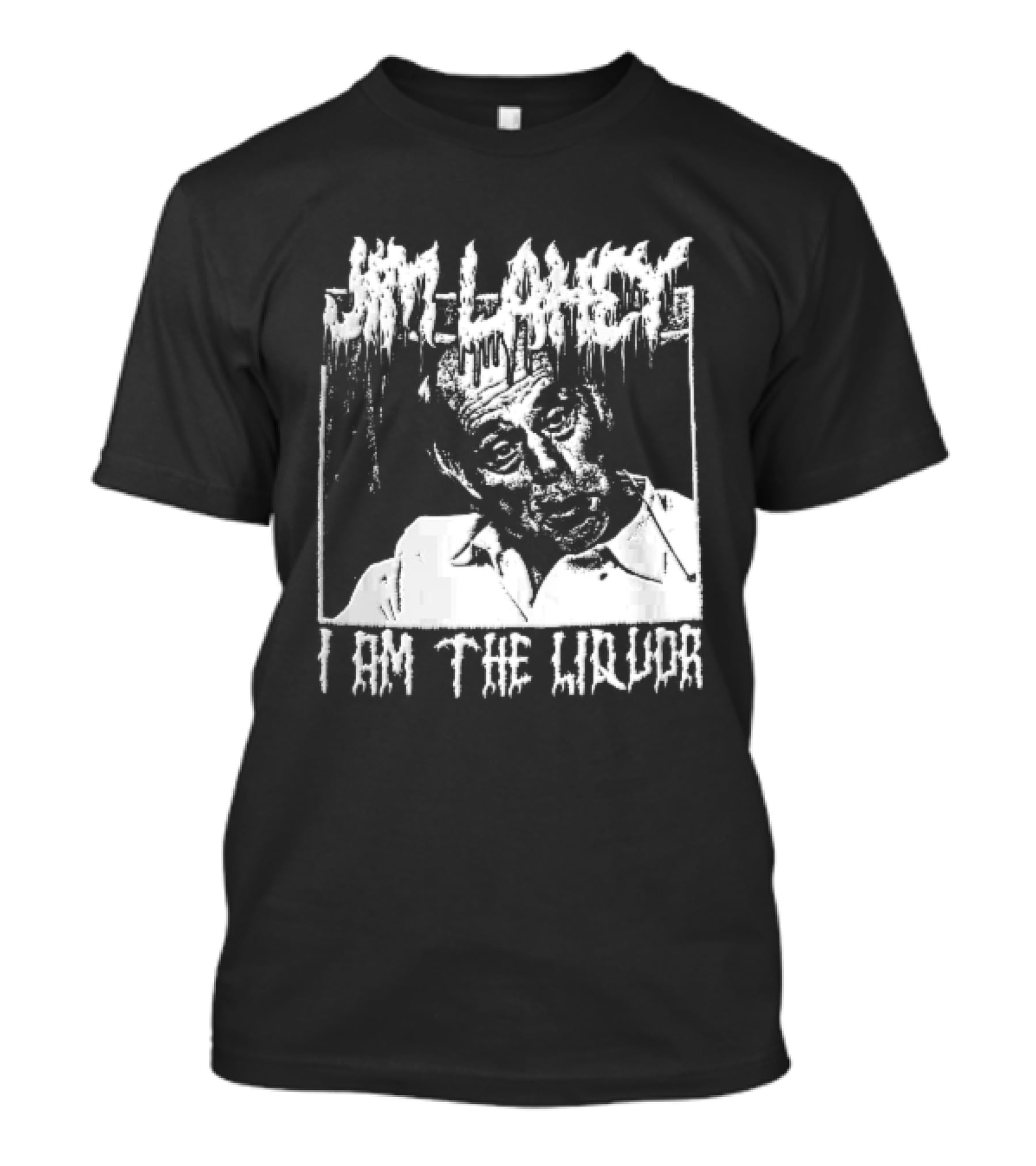 Jim Lahey I Am The Liquor Death Metal Halftone T-Shirt