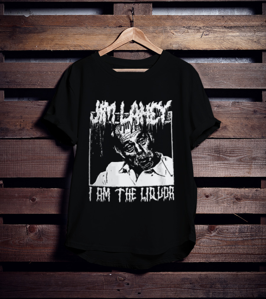 Jim Lahey I Am The Liquor Death Metal Halftone T-Shirt