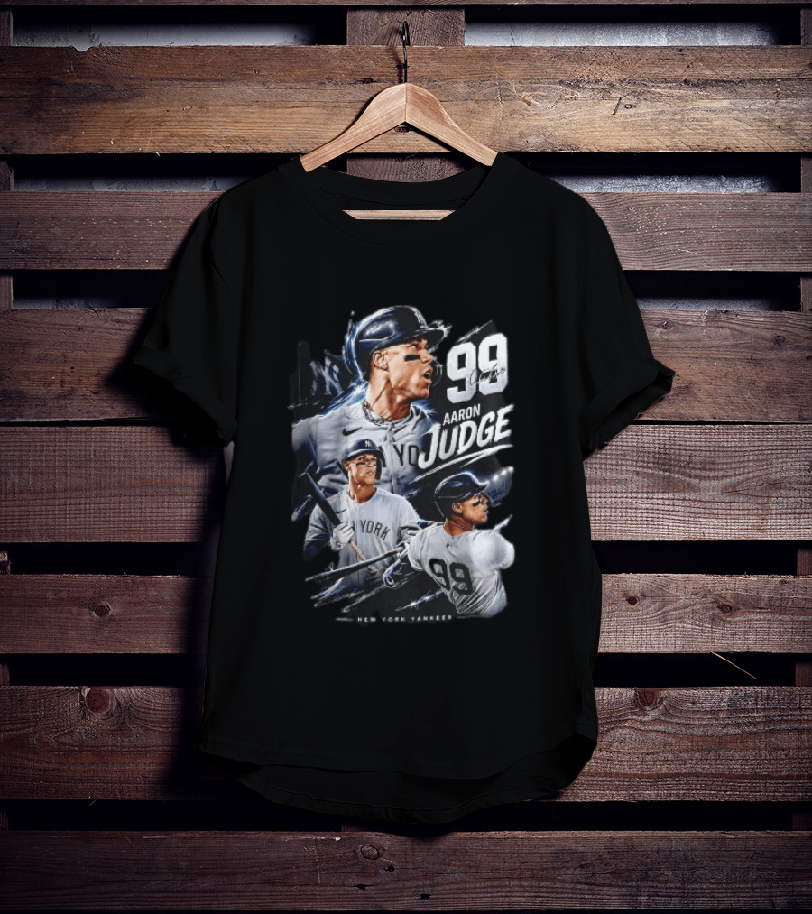 New York Yankees Aaron Judge 99 Three Batting Action Poses T-Shirt