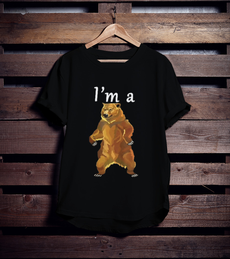 I'm A Standing Brown Grizzly Bear With Open Paws On Hind Legs T-Shirt