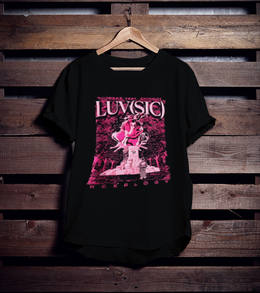Nujabes Feat Shing02 Luv Sic Hexalogy Pink Statue Visual T-Shirt