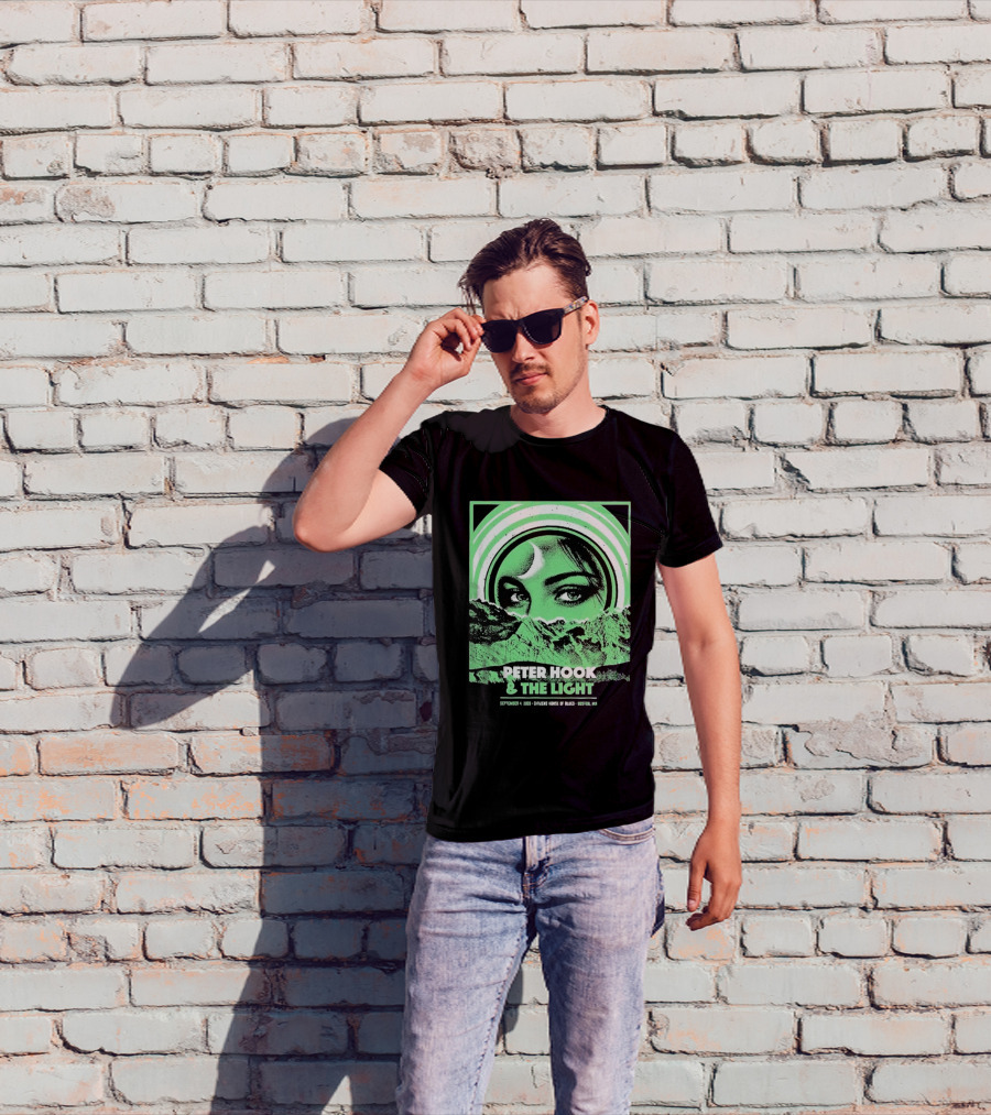 Peter Hook And The Light Boston MA Citizens House Of Blues September 4 2026 Event Crescent Moon Woman's Eyes Green Mountains T-Shirt
