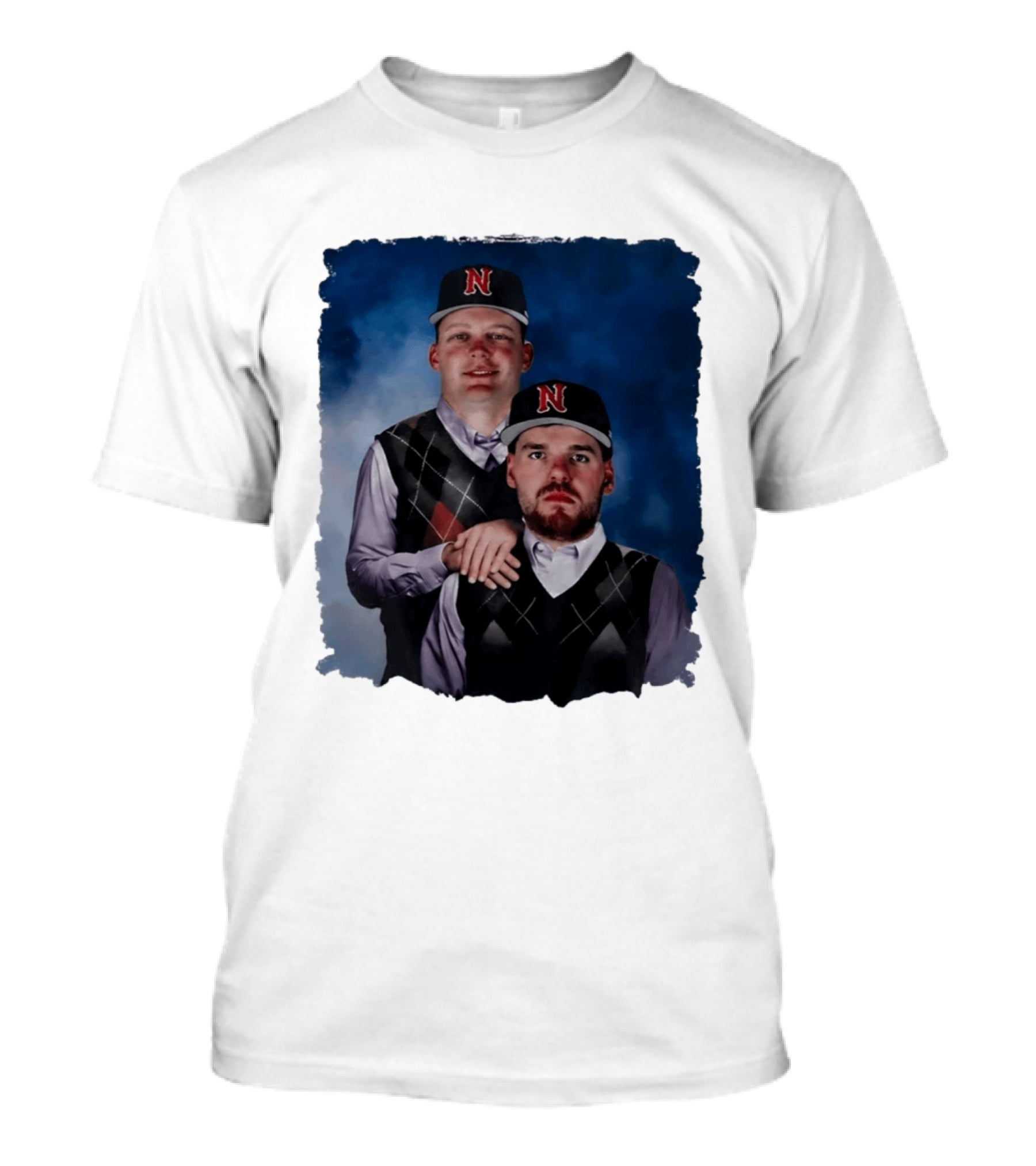 Brock Wilken And Luke Step Brothers N Cap Baseball T-Shirt