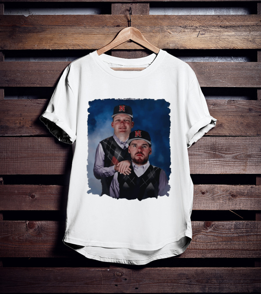 Brock Wilken And Luke Step Brothers N Cap Baseball T-Shirt
