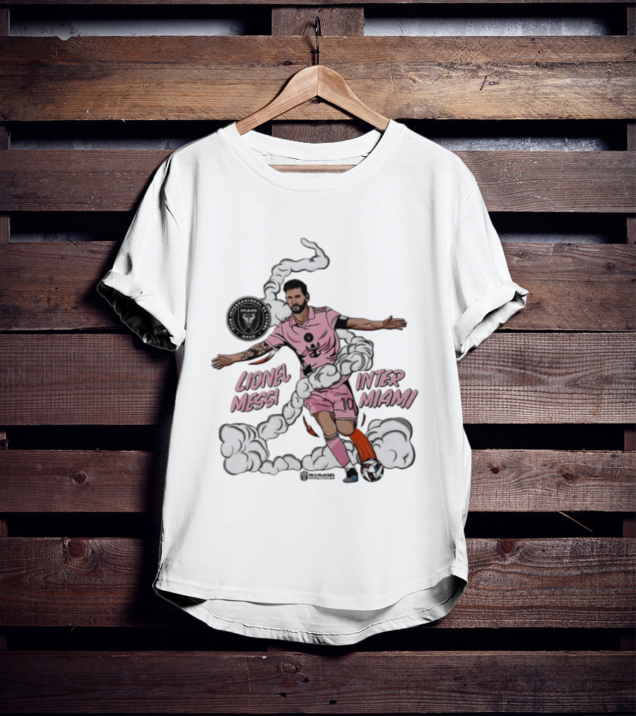 Lionel Messi Inter Miami CF 10 Soccer Player Pose MLS T-Shirt