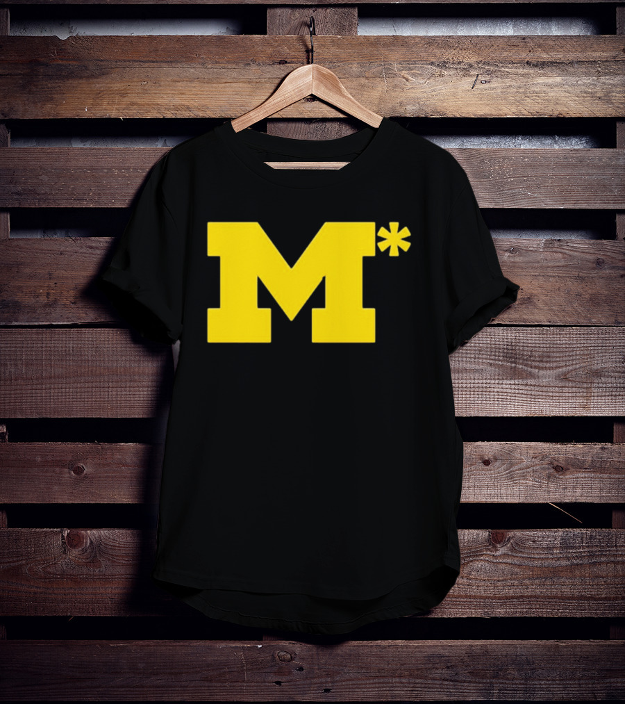 Michigan Wolverines M Asterisk 0.01 Seconds T-Shirt
