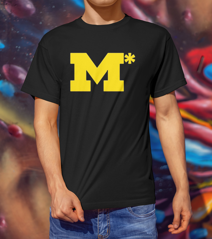 Michigan Wolverines M Asterisk 0.01 Seconds T-Shirt