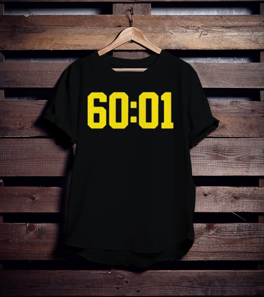 Michigan Wolverines 60 01 Sports Team Victory Time Code T-Shirt