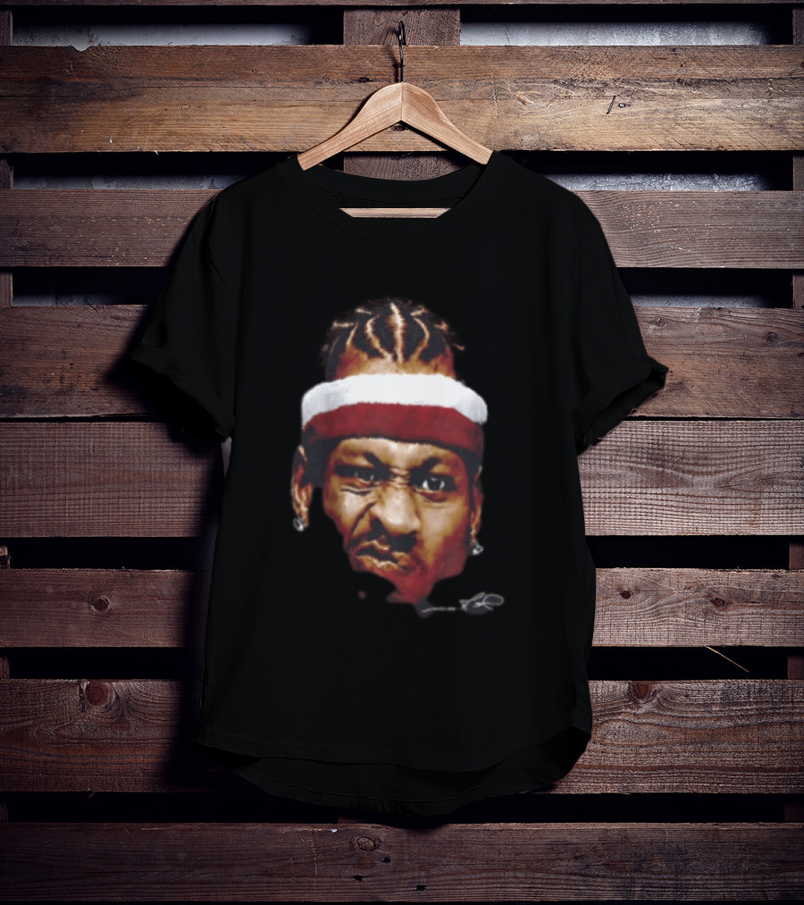 Naomi Osaka Allen Iverson Big Face Collaboration Headband Basketball T-Shirt