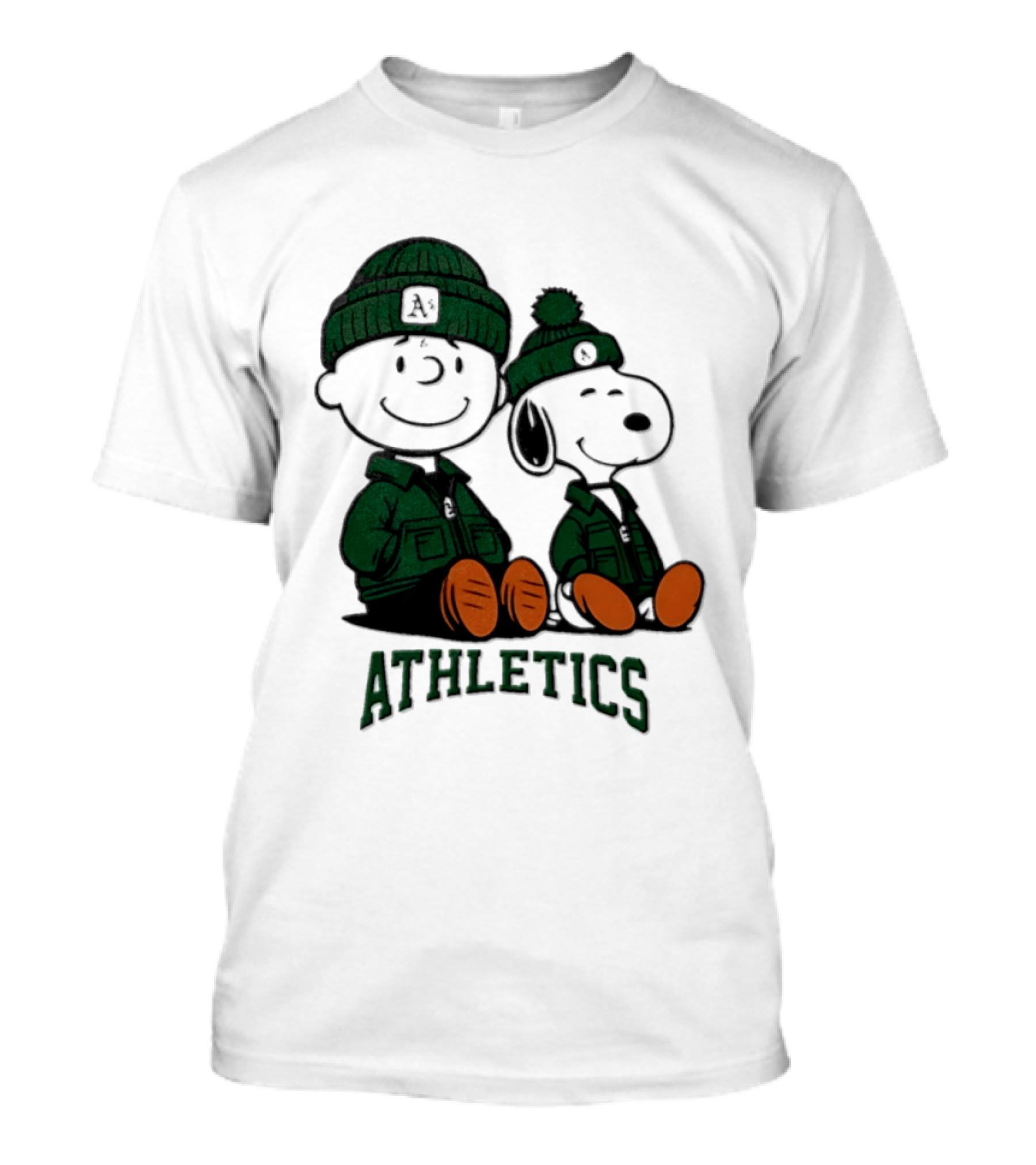 Charlie Brown Snoopy Athletics 2026 MLB Football T-Shirt