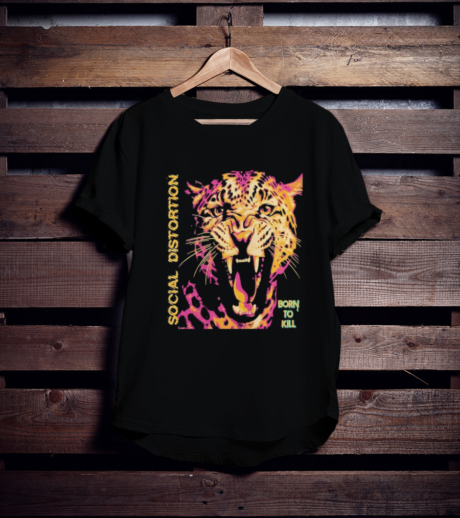 Social Distortion Born To Kill Roaring Leopard 2026 North American Tour T-Shirt