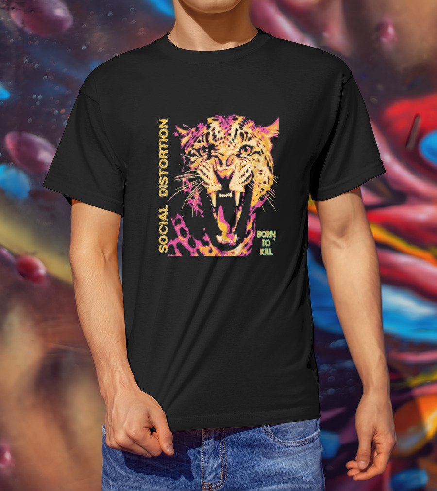 Social Distortion Born To Kill Roaring Leopard 2026 North American Tour T-Shirt