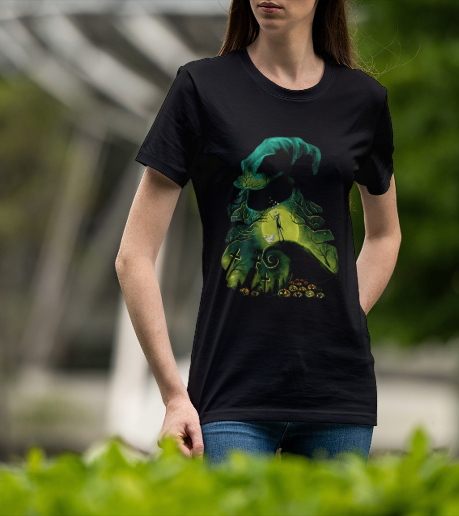 Boogie Nights Jack Skellington Halloween Graveyard Scene T-Shirt