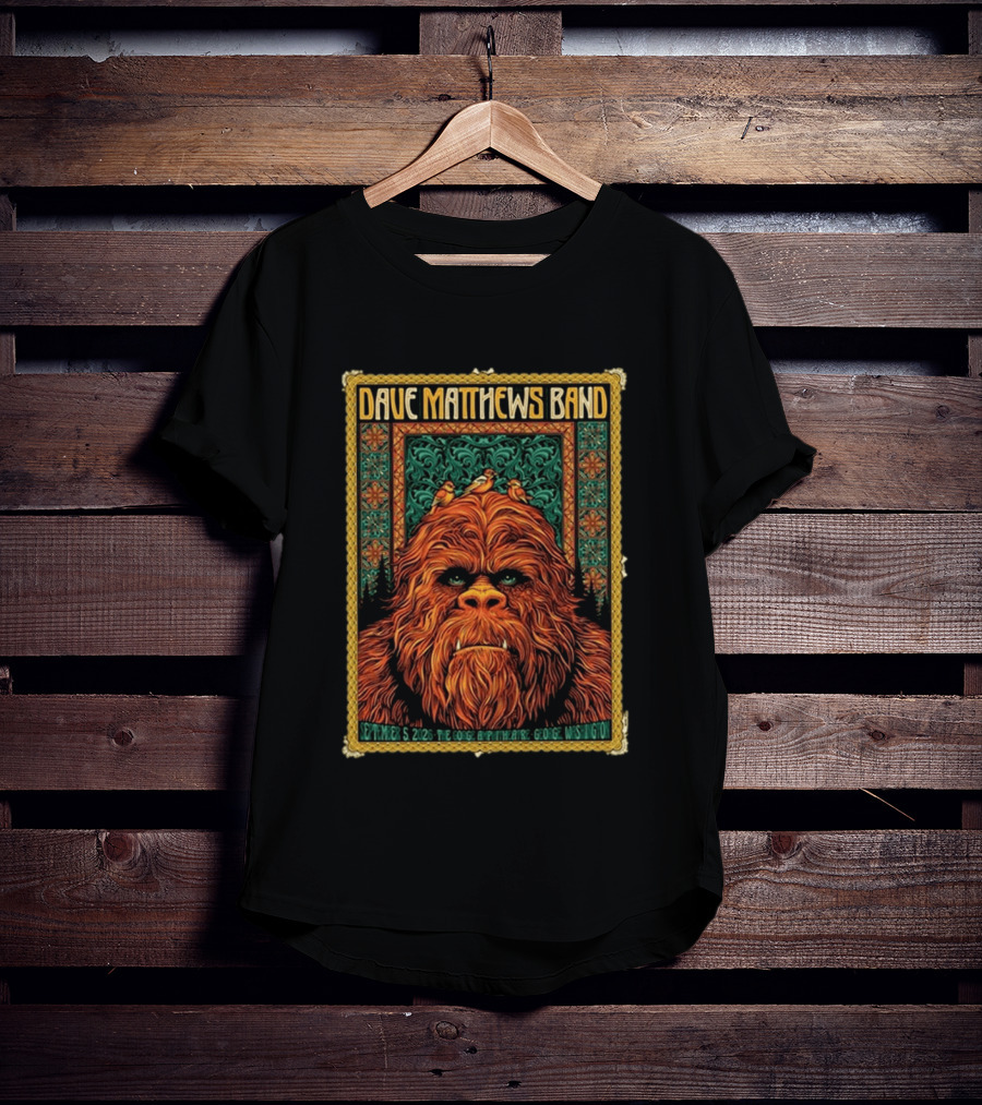 Dave Matthews Band The Gorge Amphitheatre George WA September 5 2026 Event With Orange Creature And Birds T-Shirt