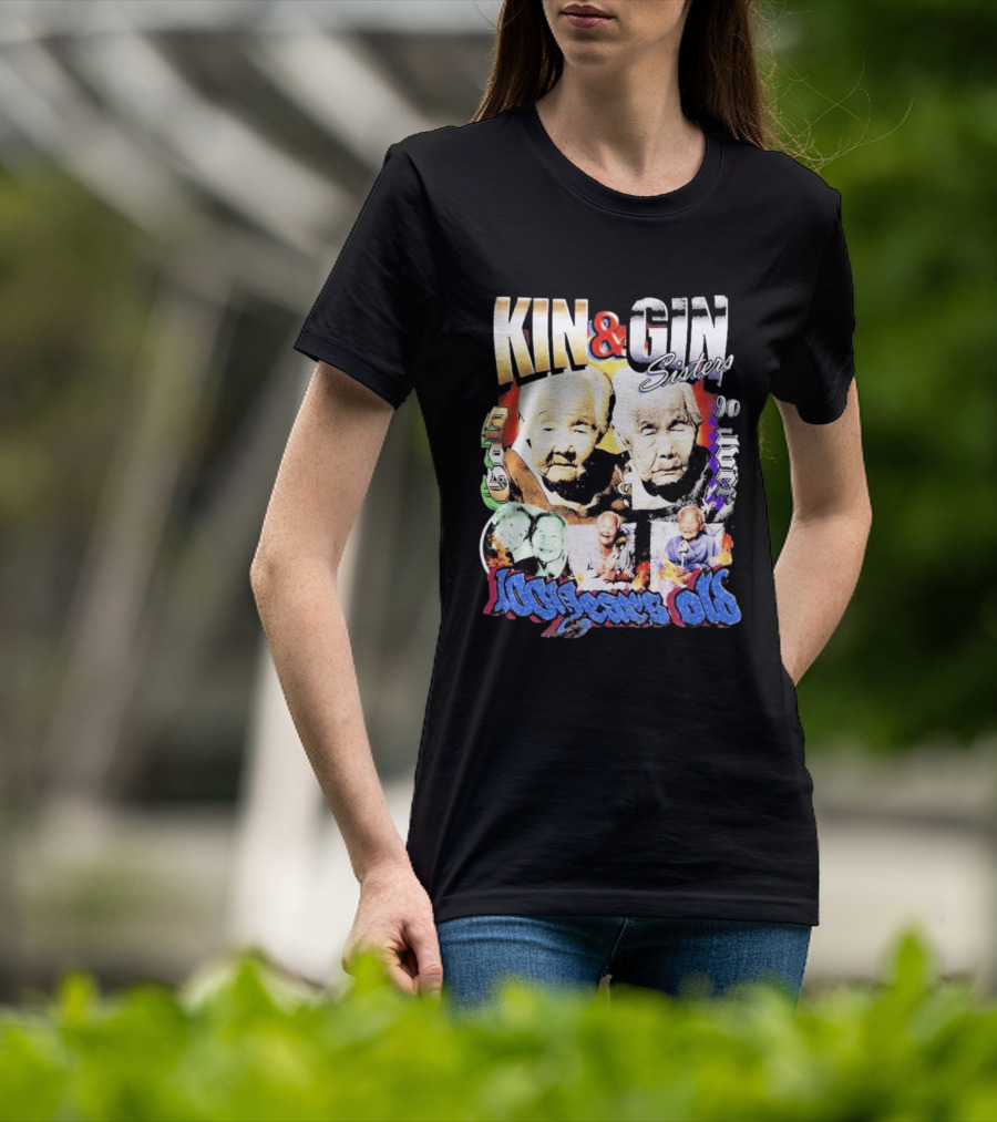 KIN & GIN Sisters 1008 Years Old 90 Logic T-Shirt