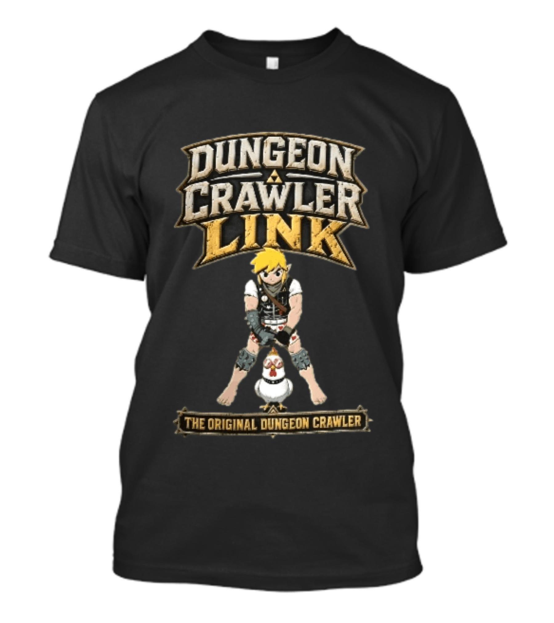 Dungeon Crawler Link The Original Dungeon Crawler Hero Heart Boxers Sunglasses Chicken T-Shirt