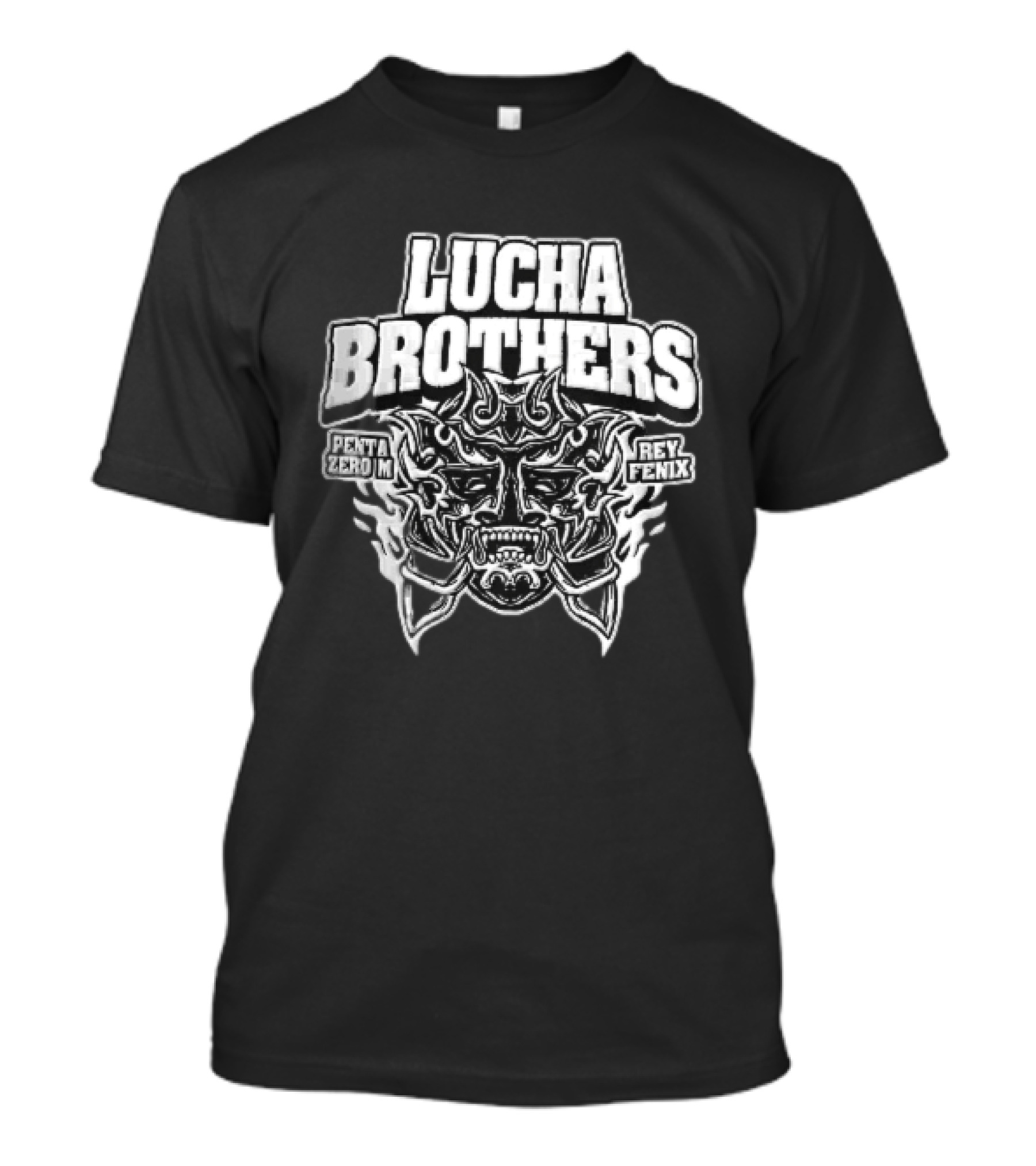 Lucha Brothers Penta Zero M Rey Fenix Horned Luchador Mask T-Shirt
