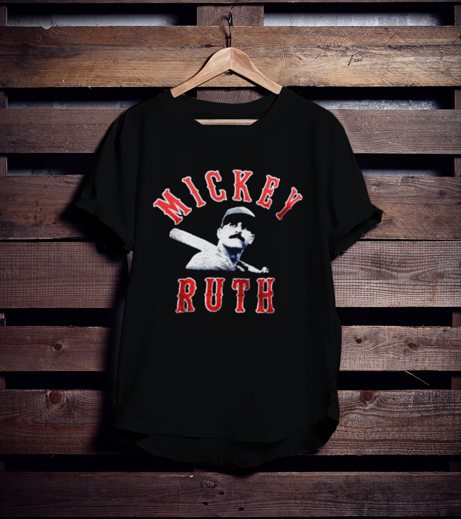 Mickey Ruth Baseball Player T-Shirt